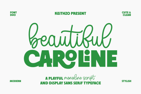 Beautiful Caroline Font